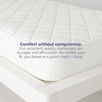 Signature Sleep 6” Coil Mattress made with CertiPUR-US® certified foam , Twin,White