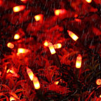Brizled Orange Halloween Lights, 42.6ft 200 Count Incandescent Halloween String Lights Connectable, UL Certified Black Wire Mini Orange Lights String for Indoor Outdoor Tree Patio Garden Party Decor