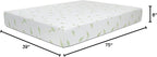 NapQueen Twin Size, 8 Inch Anula Green Tea Infused Memory Foam Mattress, Bed in a Box, CertiPUR-US Certified Mattress