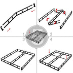 Full Box Spring - 7 Inch High Profile Box Spring for Full Bed, Sturdy Metal Frame Mattress Foundation, Easy Assembly, Quiet & Noise-Free