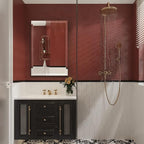 20"x30" Frameless Rectangle Wall Mirror with 1 inch Beveled Edge for Bathroom Vanity