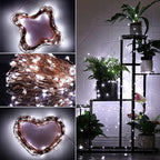 Mikasol Fairy Lights Battery Operated, 16 Packs Mini 3*AAA Battery Powered Copper Wire Led Starry String Lights Firefly Lights for Bedroom, Christmas, Parties, Decoration (5m/16ft Cool White)
