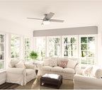 Hunter 51736 Dempsey Ceiling Fan 52 inches Matte Silver
