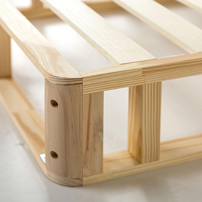 ZINUS Edgar 8 Inch Wood Box Spring, Mattress Foundation, Sturdy Wood Structure, Low Profile, Easy Assembly, Full