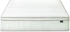 ZINUS 12 Inch Foam and Spring Mattress, Full, CertiPUR-US Certified Foams, Mattress in A Box, White