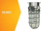 Woods L1706CH Vandal Resistant 150W Incandescent Security Light, Ceiling Mount, Chrome