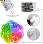 RUISHINE Battery Operated LED Strip Lights 32.8ft, Battery Powered Led Strip Lights for Bedroom Color Changing APP Remote, USB Led Lights for TV, Room, Kitchen, Party