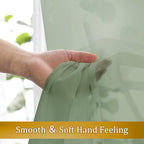 Aiyufneg 2 Panels Sage Green Sheer Valance - Short Fresh Sheer Curtain Valances for Windows Basement Semi Sheer Valances for Kitchen Window, Dual Rod Pocket (Sage Green, 40 by 14 Inches Long)