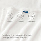 Bedsure GentleSoft Fleece Bed Blankets Full Size White - Soft Lightweight Plush Fuzzy Cozy Luxury Blanket Microfiber, 84x90 inches