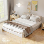 D&H FURNIMMT Queen Size Box Spring 7 Inch, Heavy Duty Metal Box Spring Bed Base with Fabric Cover, Mattress Foundation, Easy Assembly, Noise Free（Queen）