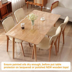 42 x 54 Inch Clear Plastic Dining Table Protector Tablecloth Desk Pad Mat Wooden Furniture Coffee Glass End Side Bistro Table Cloth Top Protection Countertop Cover Waterproof Rectangular PVC Vinyl