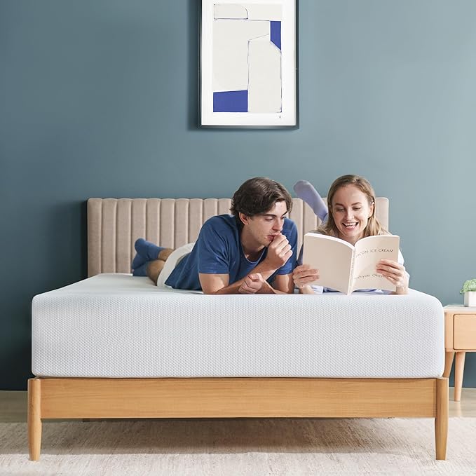 ZINUS 12 Inch Green Tea Cooling Memory Foam Mattress [New Version], Full, Fiberglass Free, Medium Firmness, Cooling Gel Foam, Certified Safe Foams & Fabric, Mattress in A Box