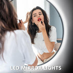 dalattin White LED Strip Lights, 40ft Dimmable LED Light Strip 6500K Bright Daylight White 24V, 720 LEDs 2835 Tape Lights for Bedroom, Kitchen, Mirror, Home Decoration(2 * 20ft)