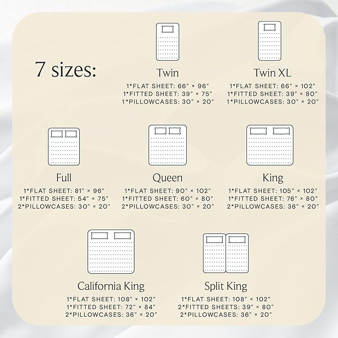 LuxClub 5 PC Split King Sheet Set Bed Sheets Deep Pockets Wrinkle Free Cooling Sheets Machine Washable Hotel Bedding Silky Soft - White Split King