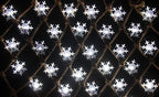 Solar Christmas Snowflake String Lights 36ft 60 LED 8 Modes Solar Fairy Outdoor Waterproof Powered String Lights for Garden Patio Yard Home Christmas Tree Parties(White-Snowflake-60LED)