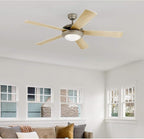 Westinghouse 7234100 Comet Indoor Ceiling Fan with Light, Brushed Pewter