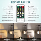 3 Colors Temperatures LED Closet Light Motion Sensor Step Light Compatible with Charging Station, USB Rechargeable Battery Operated Puck Light (1 Pack)