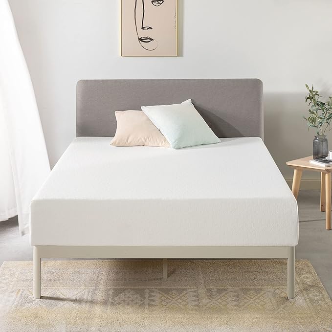 Best Price Mattress 12 inch Twin Mattress Bed-In-A-Box, Green Tea Memory Foam, White