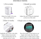 ZEZHOU Toilet Light, 16 Color LED Toilet Bowl Light Motion Activated Light Sensor Bathroom Night Light, Unique & Funny Gifts Idea for Dad Teen Boy Kids Men Women, Cool Fun Gadgets for Stocking Stuffer