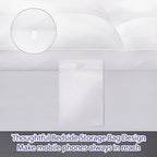 ABENE Mattress Topper for Back Pain Relief, Extra Thick Mattress Pad Pillowtop, Soft Mattress Protector Cover with 8"-21" Deep Pocket (Pure White, California King, Feather Down)