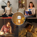 Candle Warmer Lamp with Dimmer Adjustable Height, 2/4/8H Timer,Vintage Home Decor for Scented Jar