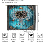 Viking Curtains Viking Totem Curtains Ancient Scandinavian Bedroom Living Room Decoration 2 Panel Groups W42 * L45 Inch