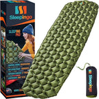 Ultralight Sleeping Mat - Inflatable & Compact Camping Air Mattress for Backpacking, Hiking- New