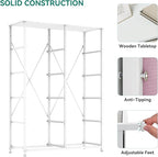 YITAHOME 10 Drawer Dresser - Fabric Storage Tower, Organizer Unit for Bedroom, Living Room, Hallway, Closets - Sturdy Steel Frame, Wooden Top & Easy Pull Fabric Bins, Pink