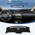 Dashboard Cover Mat Custom Fit for 2022 2023 2024 Tucson NX4 Dash Cover Nonslip Dash Mat Protector Sunshade No Glare Black (Only Fit 10.25 inch Digital Cluster,not fit 4.2 inch) 2pcs