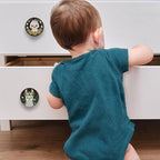 JamJam Set of 8 1.8" Wooden Unique Cabinet Kids Nursery Dresser Knobs Cute Funky Fox Horse Animal Themed Drawer Pulls and Knobs