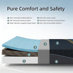 Crystli Full Mattress 12 Inch, Gel Memory Foam Full Size Mattresses, Activated Charcoal Infused, Medium Firm Bed Mattress in a Box for Pressure Relief, Fiberglass-Free, CertiPUR-US Certified, Black