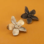 Petal Knobs Brushed Gold Cabinet Knob, Dresser Drawers Cute Handle Hardware Door Pulls, 4 Pack Flower Knobs – for Furniture, Vanity