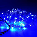 Karlling USB Plug in LED Fairy Lights,2 Packs of 50 LED Bulbs 16 Ft Silver Wire Waterproof Starry String Lights for Bedroom Patio Garden Party Wedding Commercial Lighting (Blue)