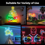 100FT LED Neon Rope Lights, Flexible Led Rope Lights Control with App/Remote, IP67 Outdoor RGB Color Changing Led Neon Lights Waterproof, Music Sync Led Strip Neon Lights for Bedroom Decor