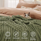 Bedsure GentleSoft Cypress Fleece Throw Blanket for Couch - Cozy Soft Blankets for Women, Cute Small Throws for Girls, 50x60 Inches