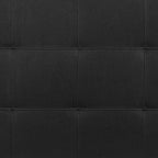 Flash Furniture Bedford Tufted Upholstered Headboard for Queen Size Bed, Contemporary Fabric Tufted Headboard with Adjustable Height, Black