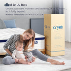 Twin Mattress 12 Inch - Hybrid Mattress Bed in a Box, Medium Firm Support, Pressure & Pain Relief for All Sleepers, CertiPUR-US Certified, Fiberglass-free, Reinforced Edge Support, Motion Isolation