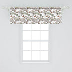 Ambesonne Fishes Window Valance, Watercolor Common Carp Perch and Bass Freshwater Animals Themed Seafood Drawing, Curtain Valance for Kitchen Bedroom Decor with Rod Pocket, 54" X 18", Pale Blue Grey