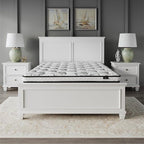 Signature Design by Ashley Queen Size Chime 8 Inch Medium Firm Innerspring Mattress with Pressure Relief Quilt Foam, Fiberglass Free, Mattress In A Box