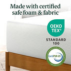 ZINUS 10 Inch Twin Green Tea Memory Foam Mattress [New Version], Fiberglass free, Medium Firm Feel, Zoned Pressure Relief, Certified Safe Foams & Fabric, Mattress in A Box