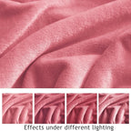 KMUSET Fleece Blanket Twin Size Salmon Pink Lightweight Super Soft Cozy Fuzzy Bed Blankets Microfiber Factory Shop