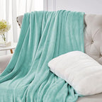 Walensee Fleece Blanket Plush Throw Fuzzy Lightweight (King Size 108x90 Light Blue) Super Soft Microfiber Flannel Blankets for Couch, Bed, Sofa Ultra Luxurious Warm and Cozy for All Seasons
