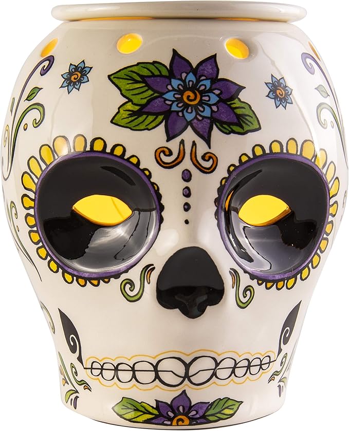 Scentsationals Wax Melt Warmer, for Scented Wax Melts - Day of The Dead Collection Dia de Los Muertos - Fragrance Cubes and Tarts