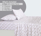 RUVANTI Flannel Sheets Full Size - 100% Cotton Double Brushed Bed Sheets Set, Deep Pockets 16 Inches, All Seasons Breathable & Extra Soft Full Sheets, Warm & Cozy, 4 Piece, Dried Straw