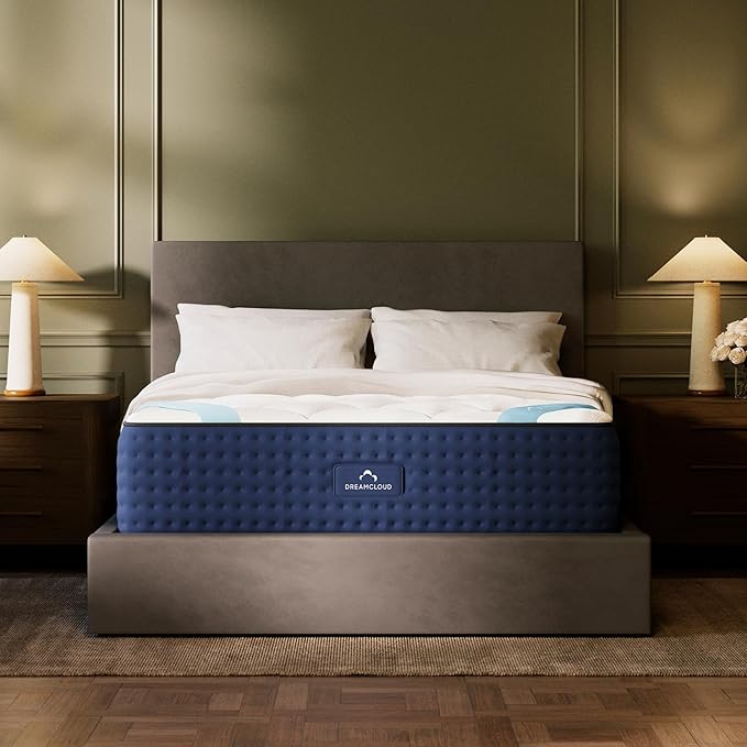 DreamCloud Premier 13" Twin Mattress - Luxury Hybrid Memory Foam - 365 Night Trial - Premium Pressure-Relieving Layers - Forever Warranty - Mattress in a Box - CertiPUR-US Certified