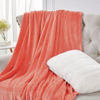 Walensee Fleece Blanket Plush Throw Fuzzy Lightweight (XL-Twin Size 66x90 Coral) Super Soft Microfiber Flannel Blankets for Couch, Bed, Sofa Ultra Luxurious Warm and Cozy for All Seasons