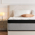 JINGWEI Queen Mattress, 10 Inch Innerspring Hybrid Mattress in a Box, Individually Pocket Coils,Queen Size Mattress