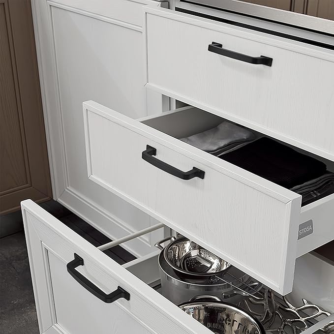 khtumeware 20 Pack 3 Inch Cabinet Handles - Matte Black Pulls with Drawer Handles for Cabinets