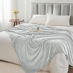 BEDELITE Fleece Blanket Dove Grey Throw Blankets for Couch & Bed, Luxury Plush Cozy Fuzzy Blanket 50x60 inches, Super Soft Warm Lightweight Throw Blanket for Travel Camping