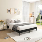 MAF 5 Inch Box Spring Full Size Bed, Low Profile Full Box Spring Bed Base, 3500 lbs Black Heavy Duty Metal Mattress Foundation with BoxSpring Cover, No Squeaky, Easy Assembly